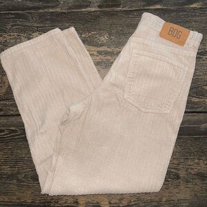 BDG Women's Cream Wide Leg Baggy